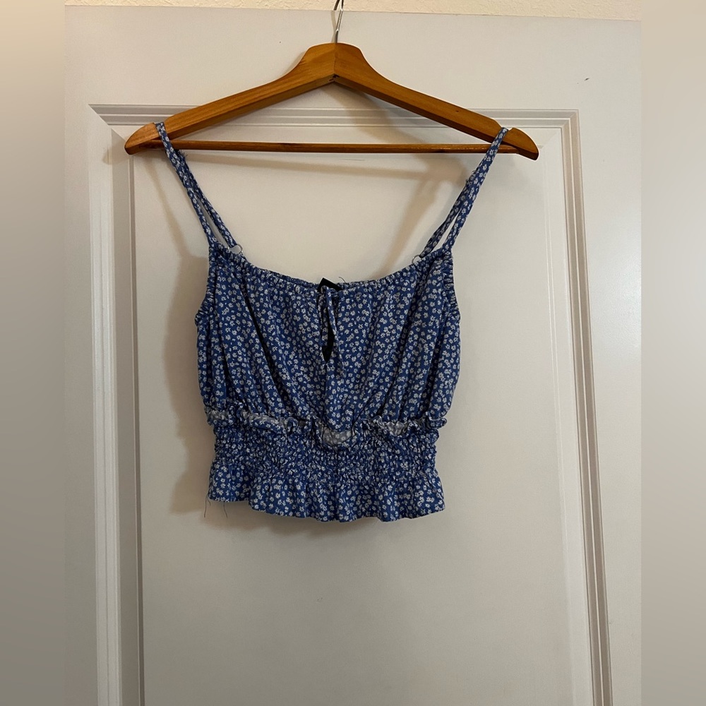 Target blue floral tank
